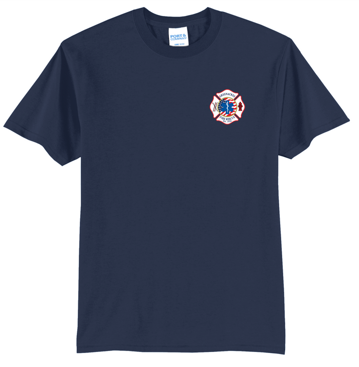 TALL VERSION GFR R95 Flag Navy  50/50 blend Short Sleeve Crew Neck