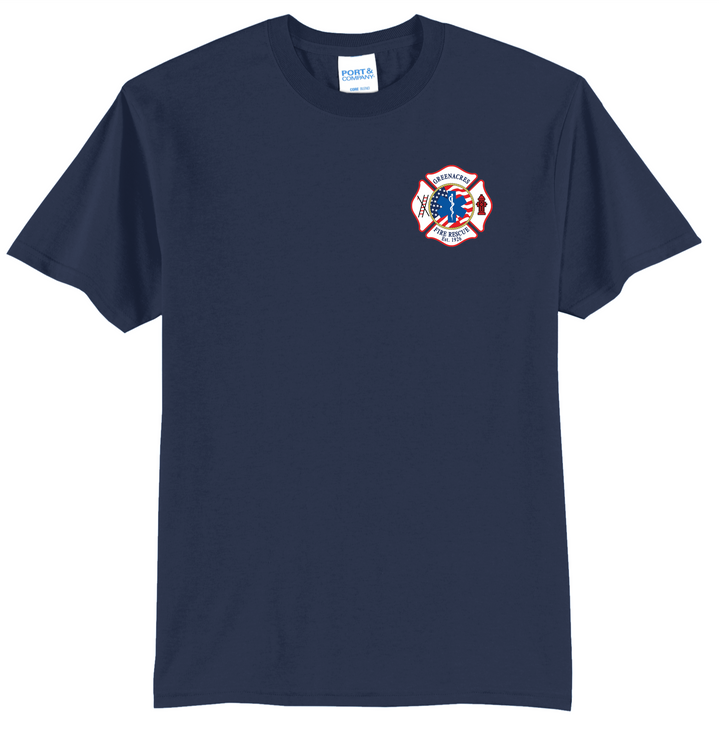 TALL VERSION GFR R95 Flag Navy  50/50 blend Short Sleeve Crew Neck