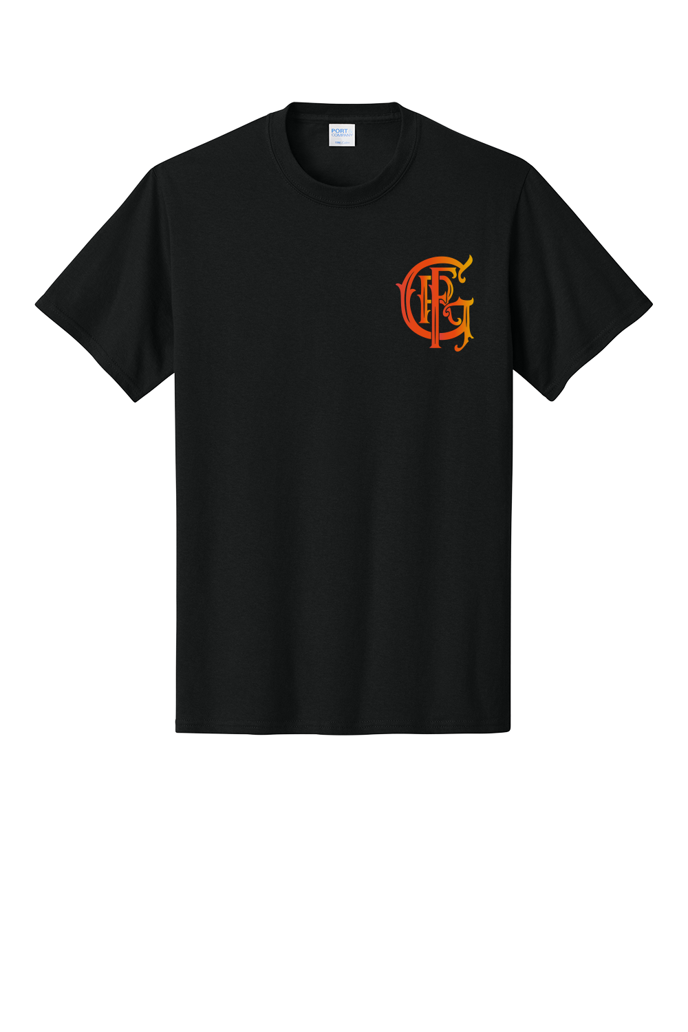 TALL VERSION GFR R96 Bomberos Black  50/50 blend Short Sleeve Crew Neck
