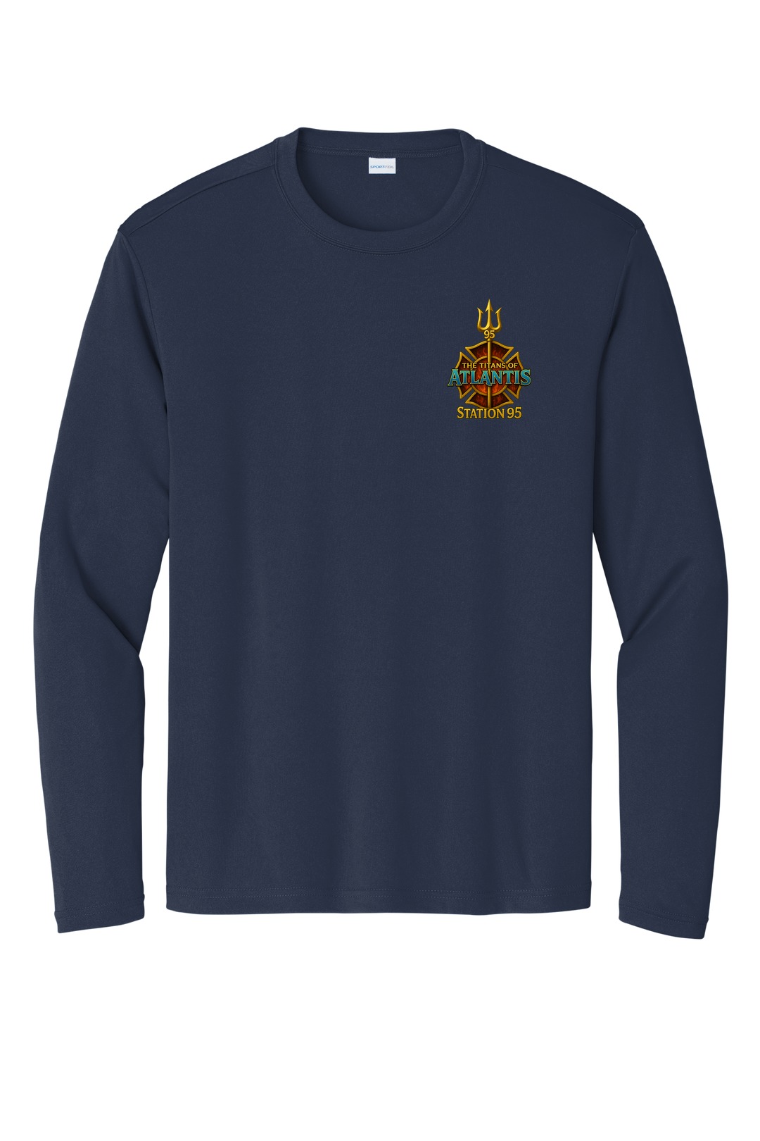 GAFR R95 Atlantis Long Sleeve Navy Crew Neck 100% Poly Moisture wicking