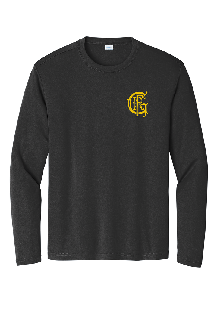 GFR R95 Kraken Long Sleeve Black Crew Neck 100% Poly Moisture wicking