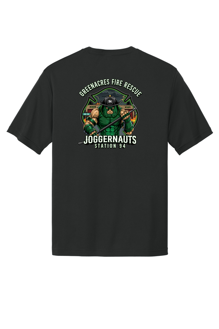 GAFR R94 Juggernaut Wicking 100% Poly Short Sleeve Crew Neck Black