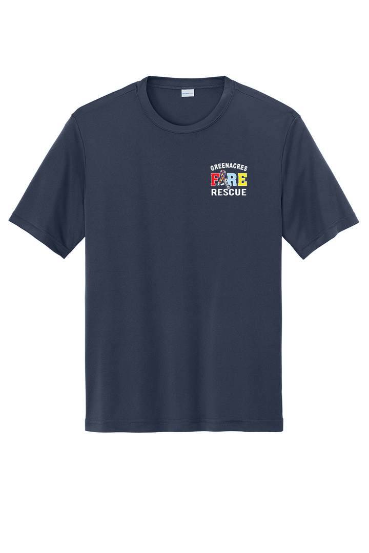 GAFR Autism 50/50 DryBlend Short Sleeve Crew Neck Navy