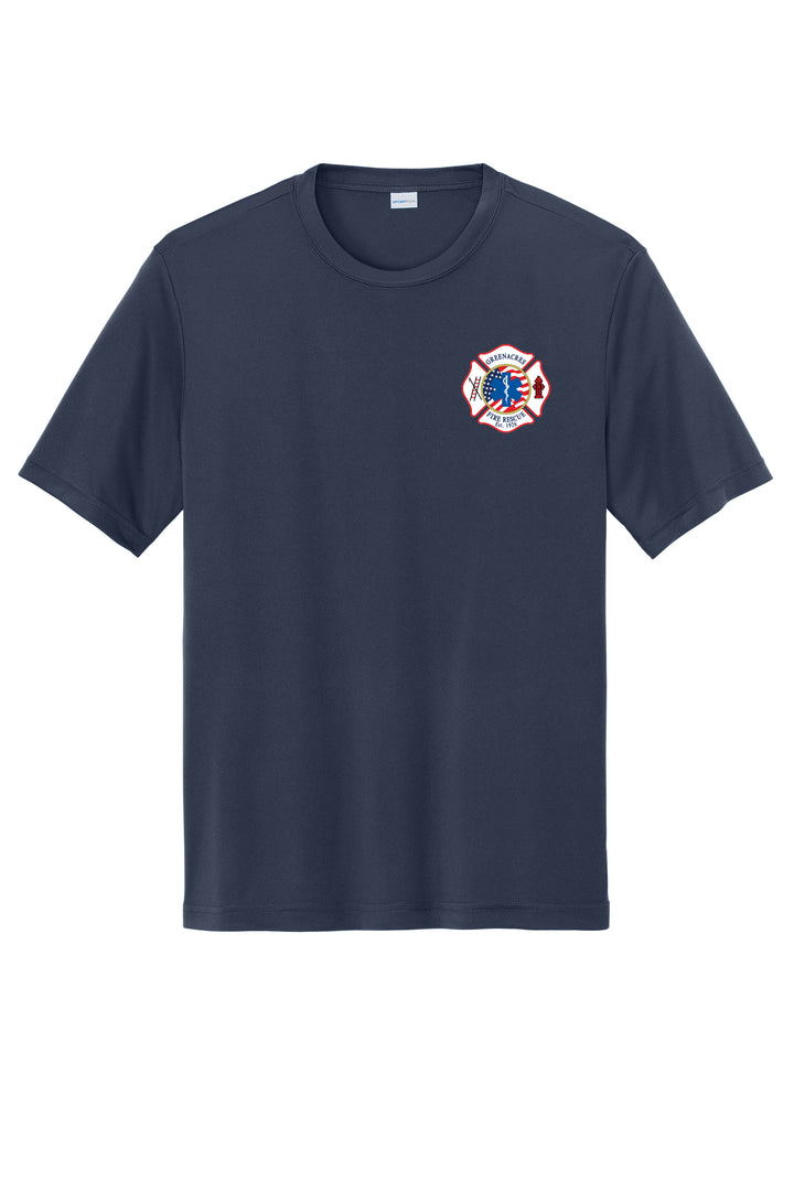 GAFR R94 Flag Moisture Wicking 100% Poly Short Sleeve Crew Neck Navy