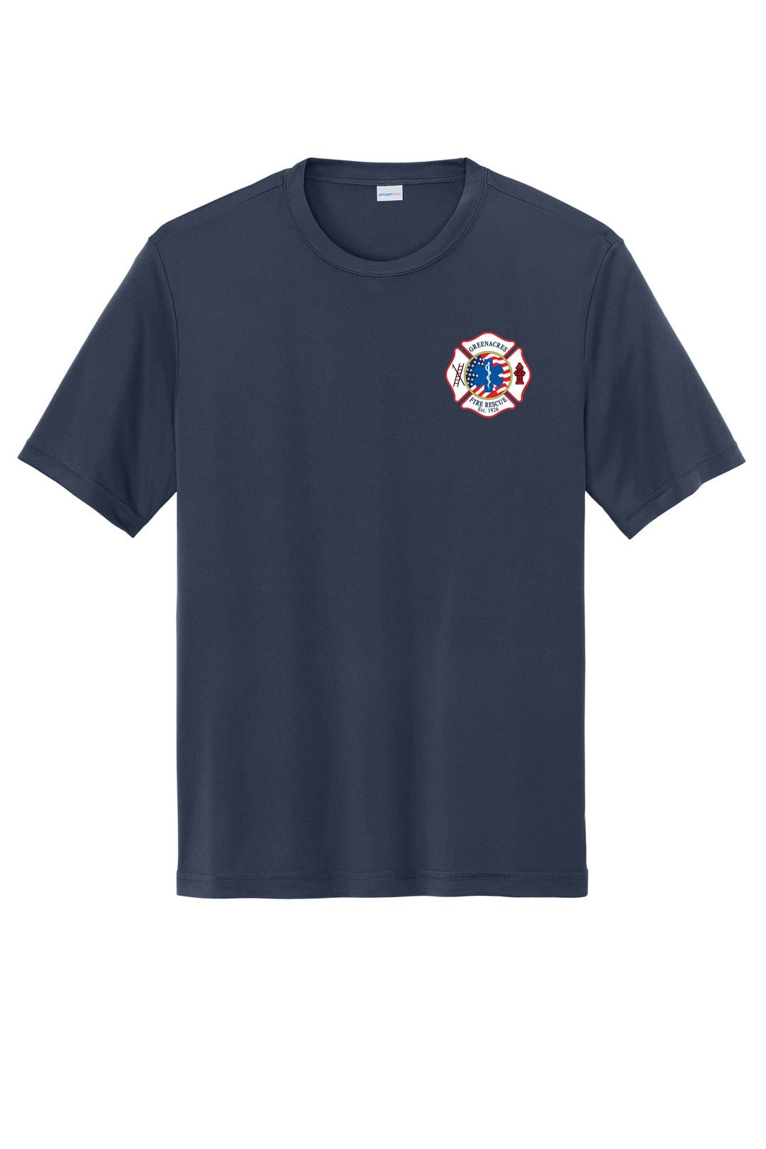 GAFR R95 Flag Moisture Wicking 100% Poly Short Sleeve Crew Neck Navy