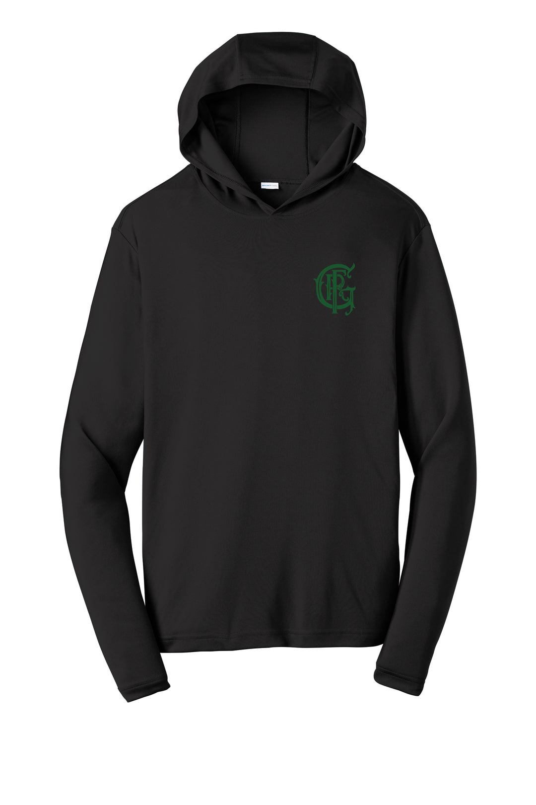 GAFR Juggernaut Black 100% poly  Moisture-wicking Long sleeve hoodie