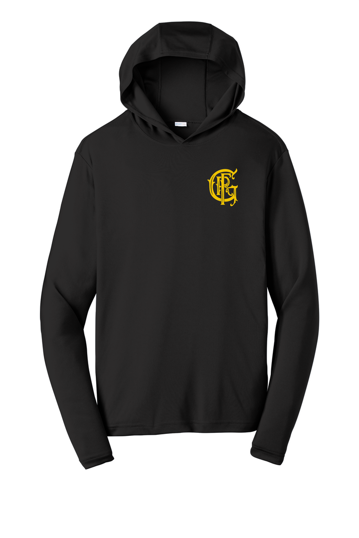 GFR R95 Kraken Black 100% poly  Moisture-wicking Long sleeve hoodie