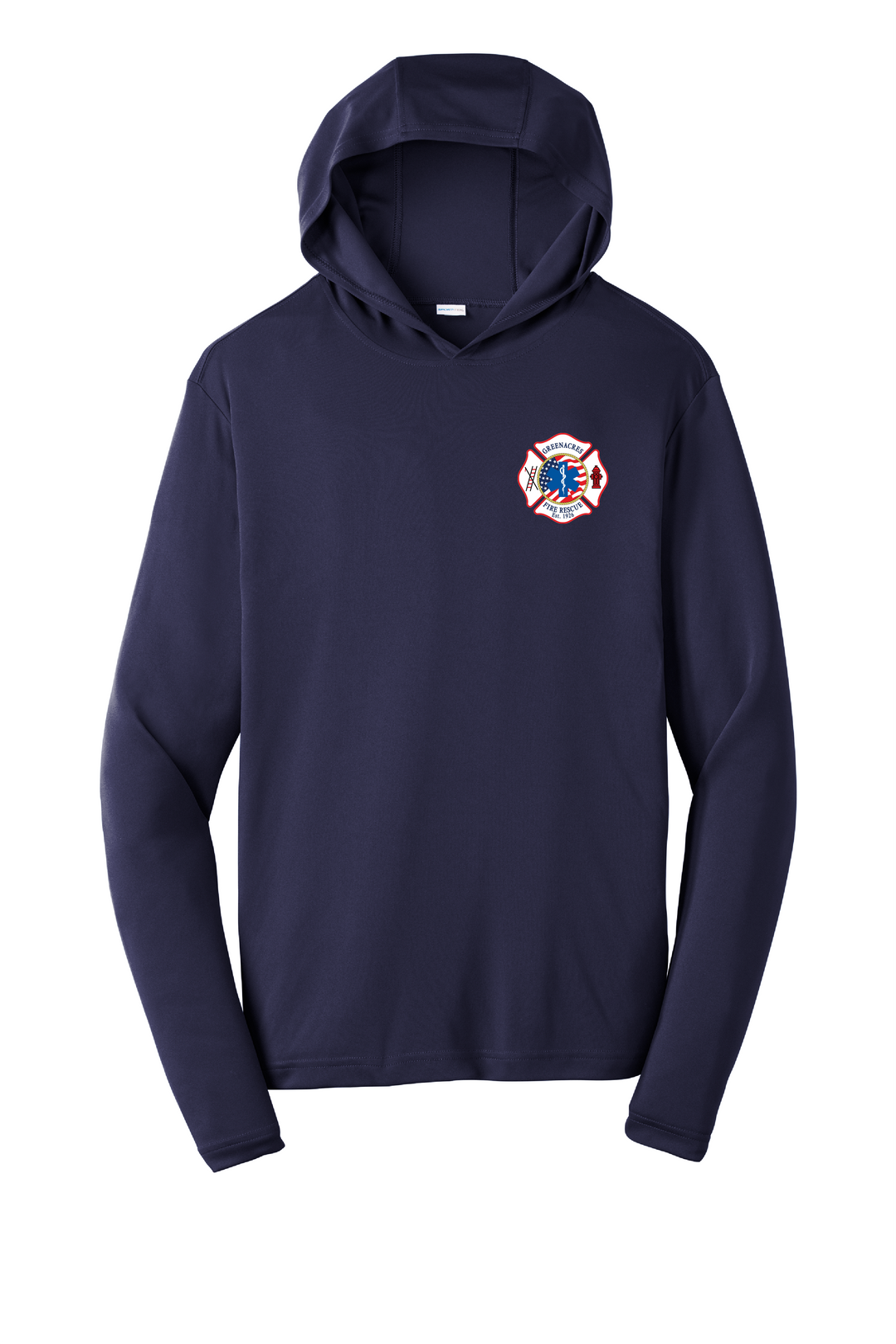 GFR Autism Navy 100% poly  Moisture-wicking Long sleeve hoodie