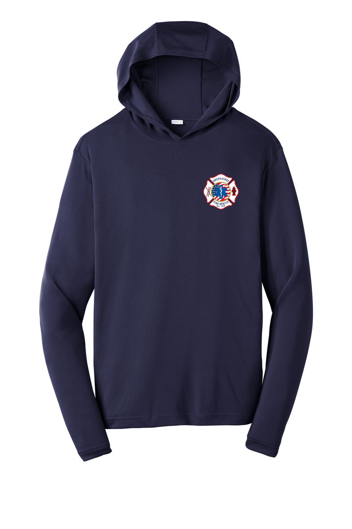 GFR R95 Flag Navy 100% poly  Moisture-wicking Long sleeve hoodie