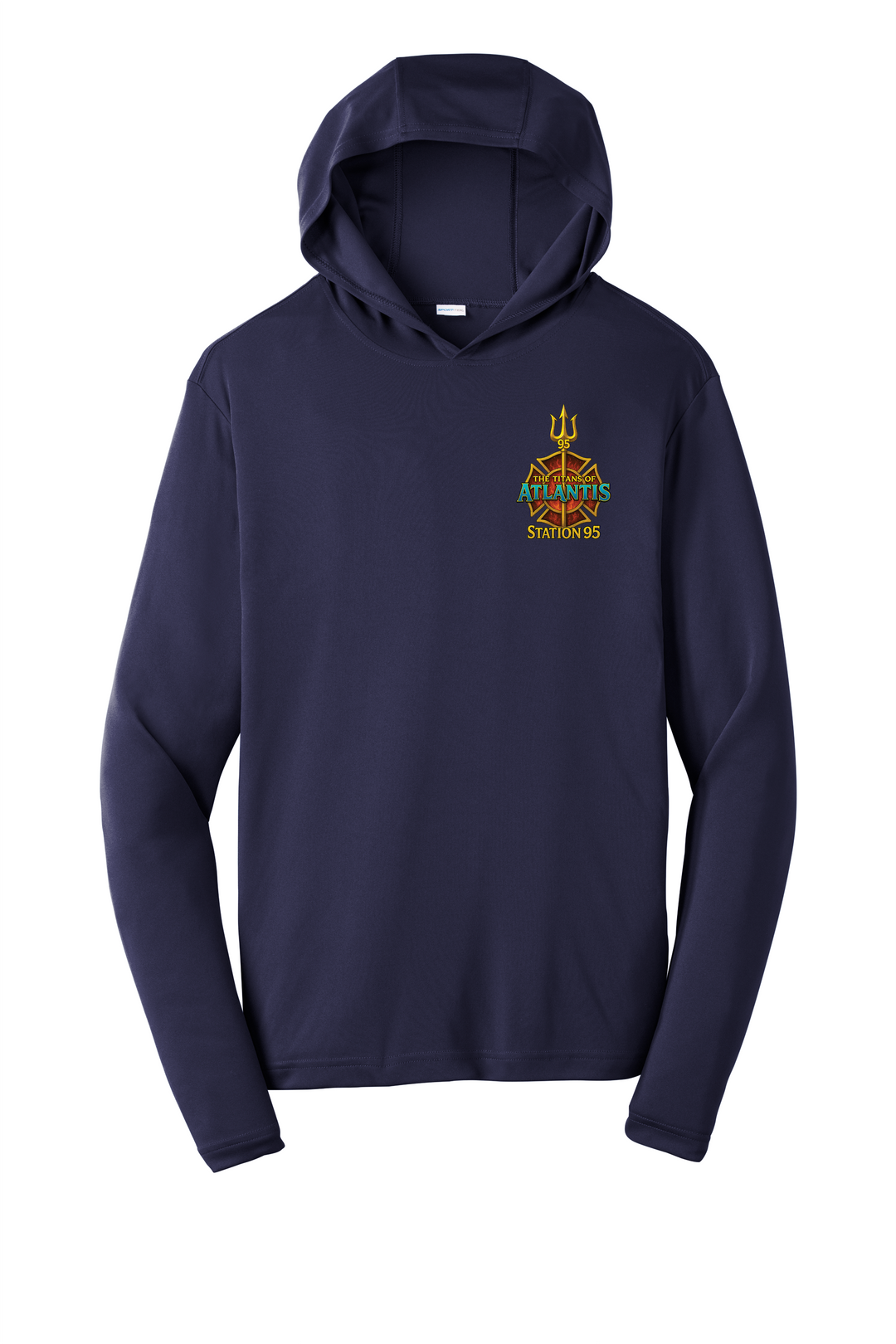GFR R95 Atlantis Navy 100% poly  Moisture-wicking Long sleeve hoodie