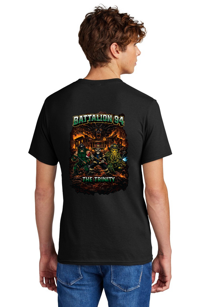 Tall GFR Battalion 94 Trinity 50/50 Blend Short Sleeve Black – back