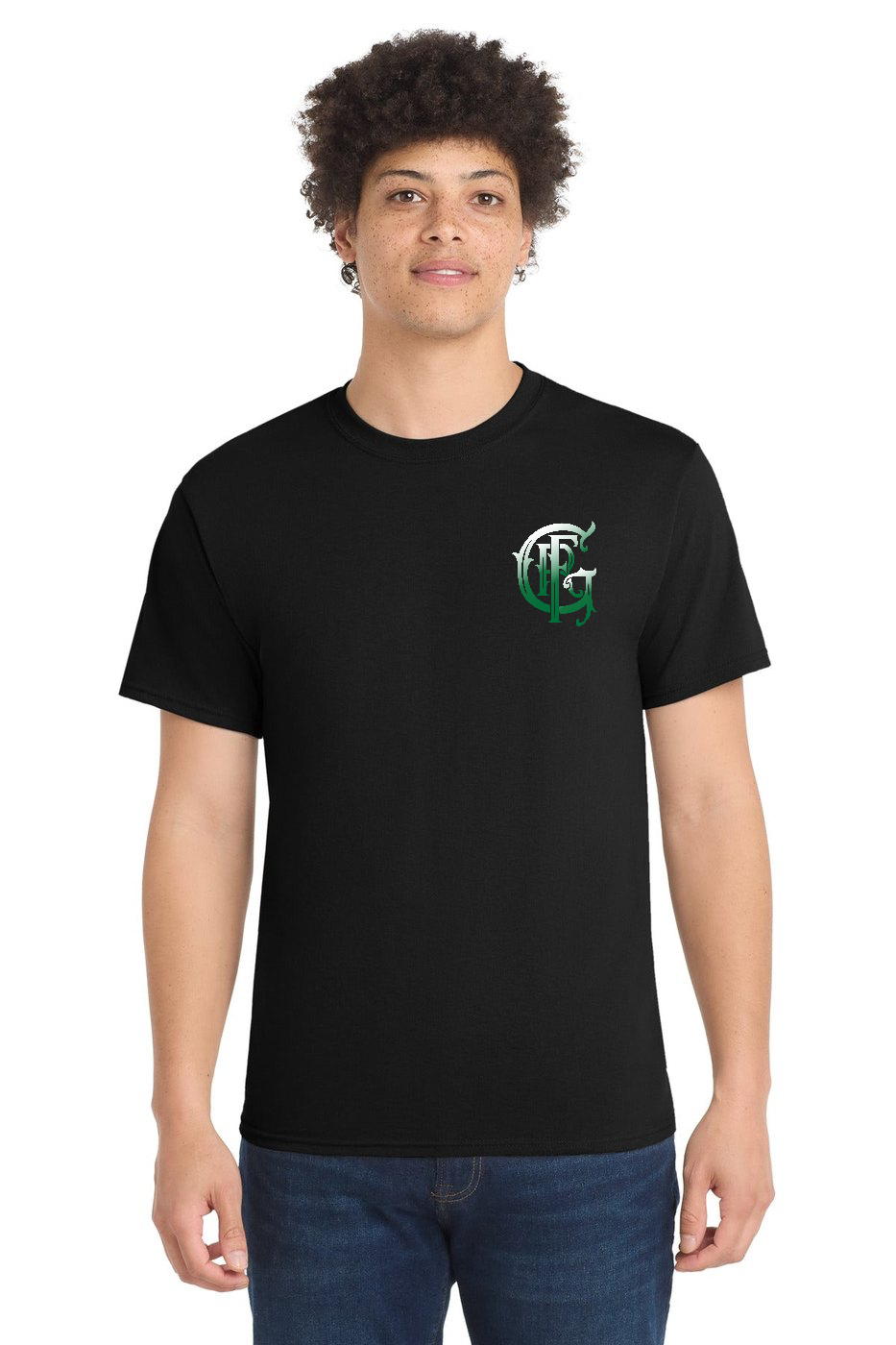 Tall GFR Battalion 94 Trinity 50/50 Blend Short Sleeve Black – front