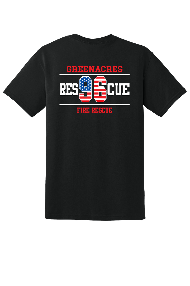 GFR R96 Flag Design Gildan DryBlend 50/50 Short Sleeve Crew Neck Black