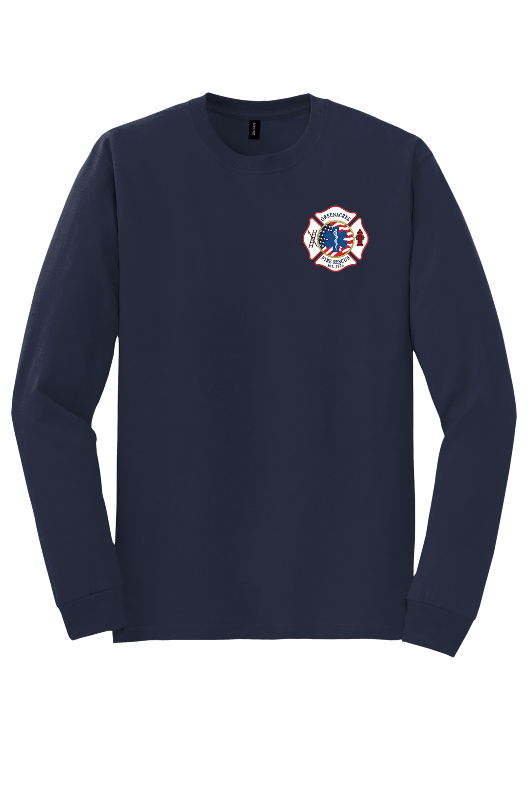 GFR R96 Flag Design Gildan DryBlend 50/50 Long Sleeve Crew Neck Navy