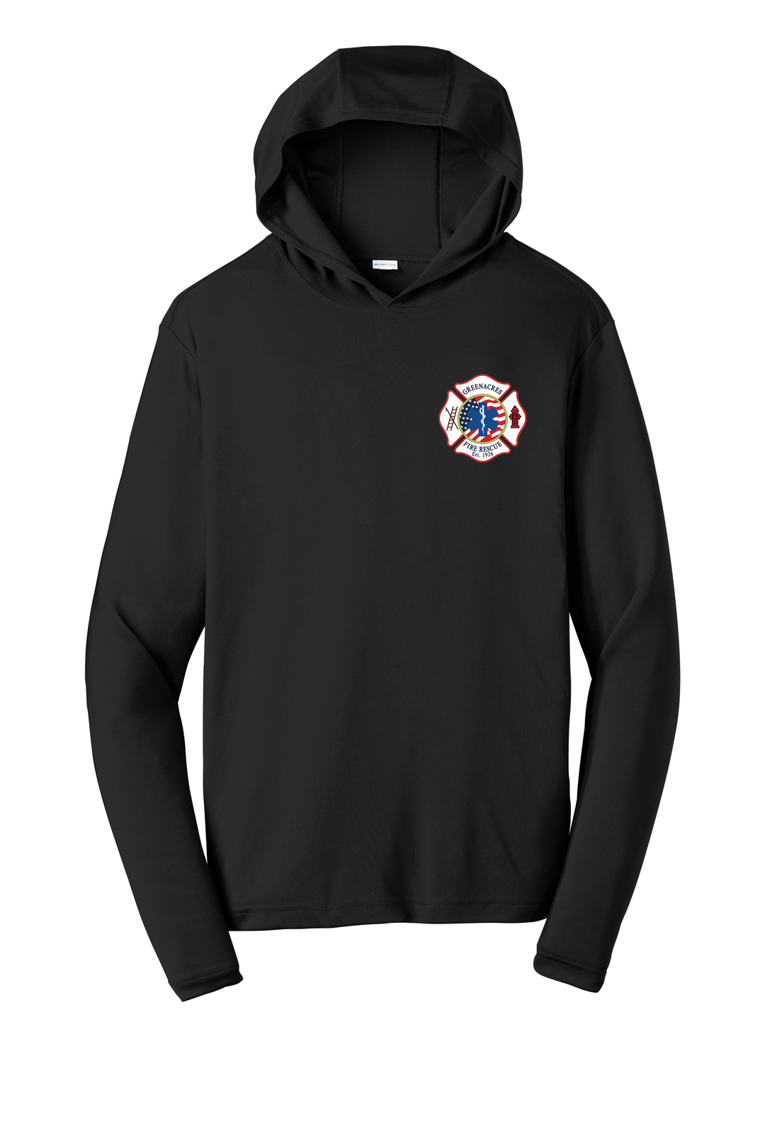 GFR R96 Flag Design 100% Polyester Sport-Tek PosiCharge Competitor Short Sleeve Crewneck Crewneck Black