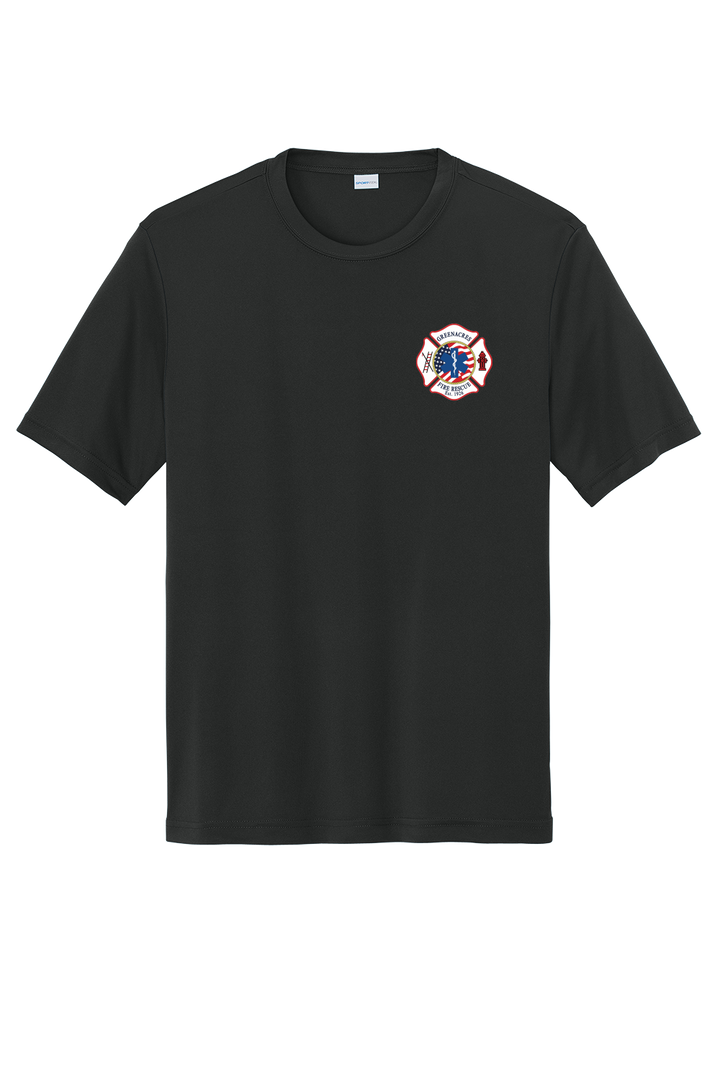 GFR R96 Flag Design Sport-Tek 100% Poly Moisture Wicking Short Sleeve Crew Neck Black