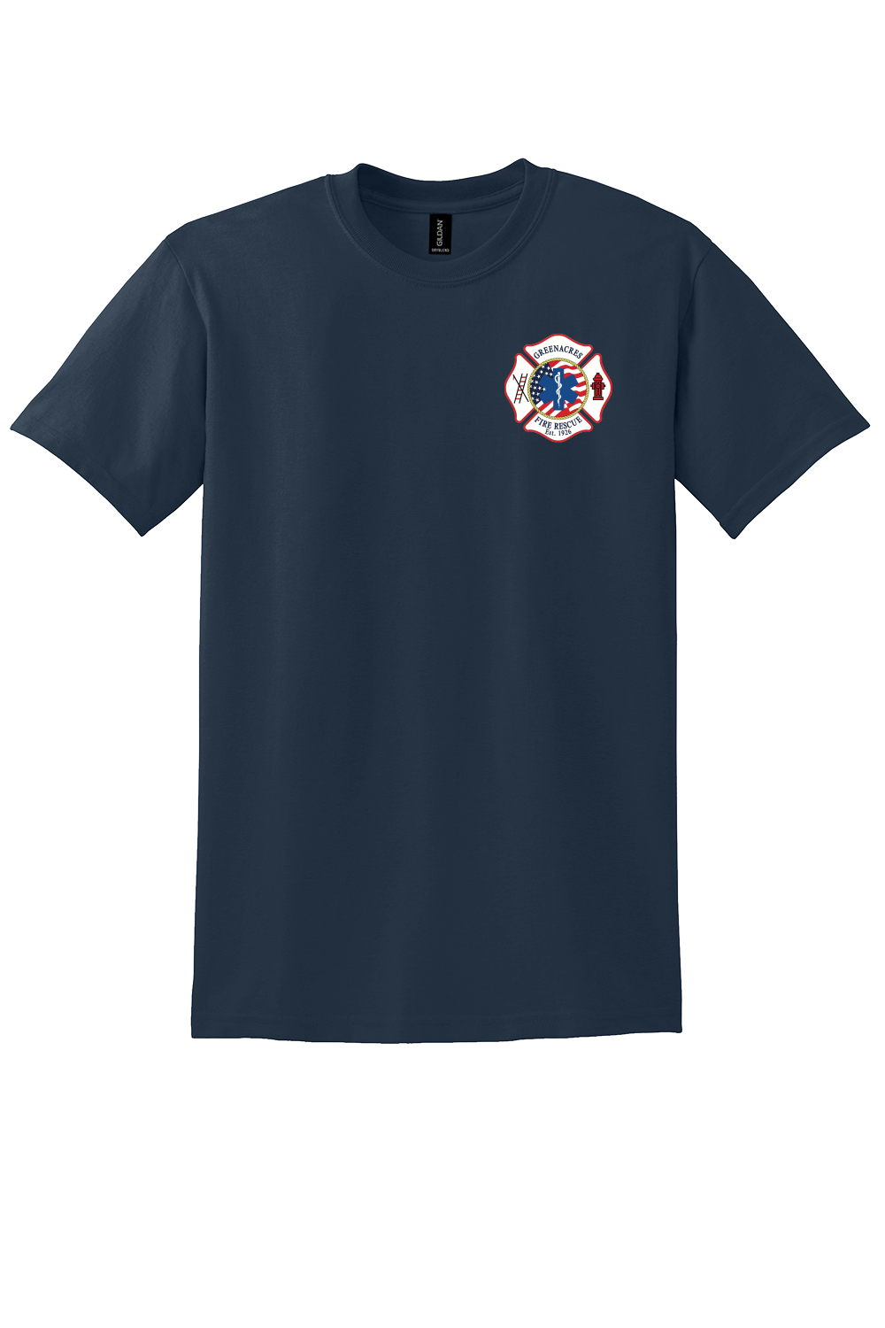 GFR R96 Flag Design Gildan DryBlend 50/50 Short Sleeve Crew Neck Navy