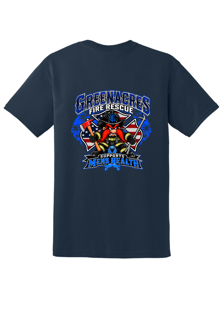 GFR November Men's Health Month 2026 shirt back Navy Gildan 8000