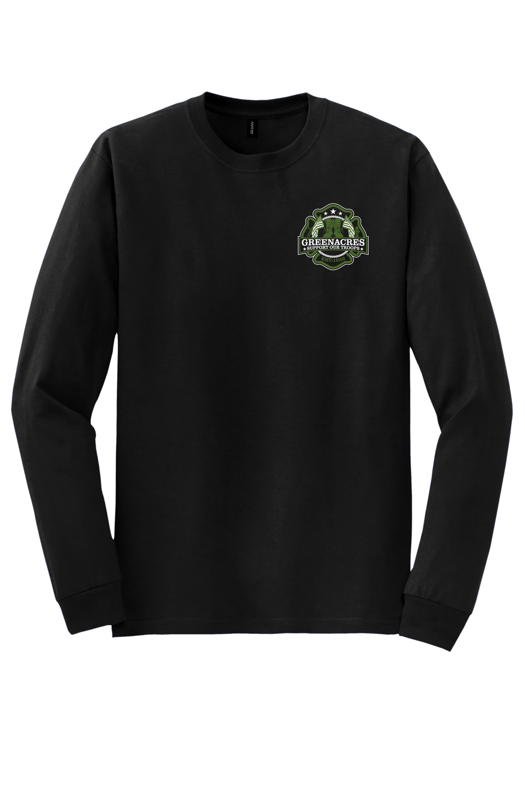 GFR Memorial Day 50/50 DryBlend Long Sleeve Crew Neck Black