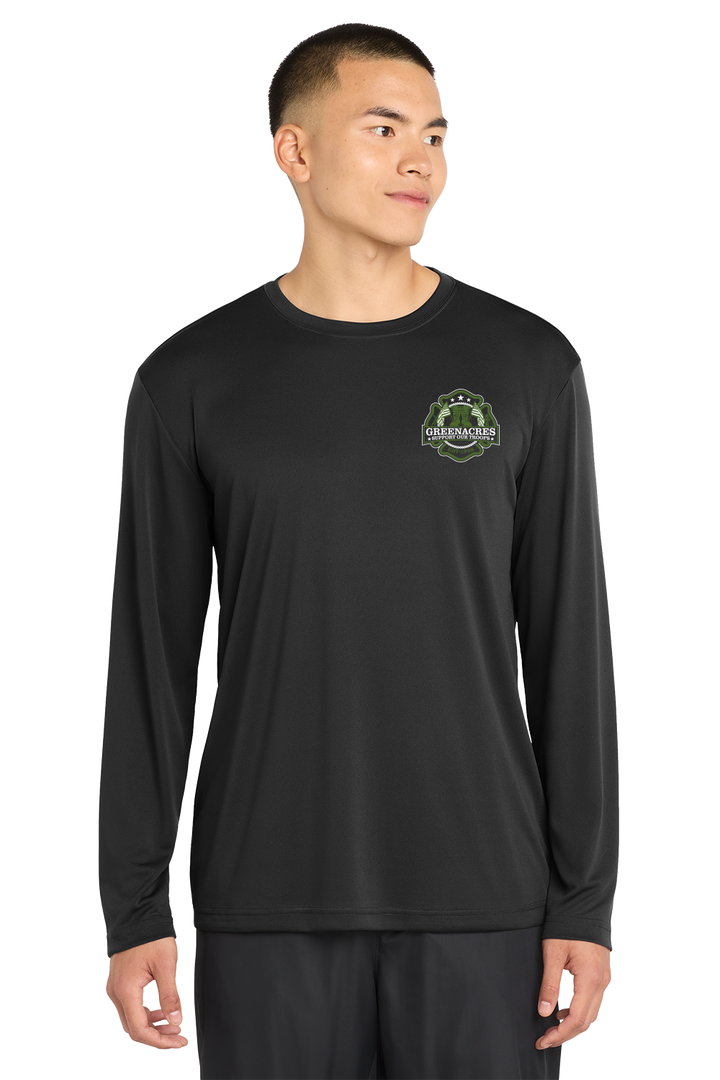 Tall Version GFR Memorial Day 50/50 DryBlend Long Sleeve Crew Neck Black