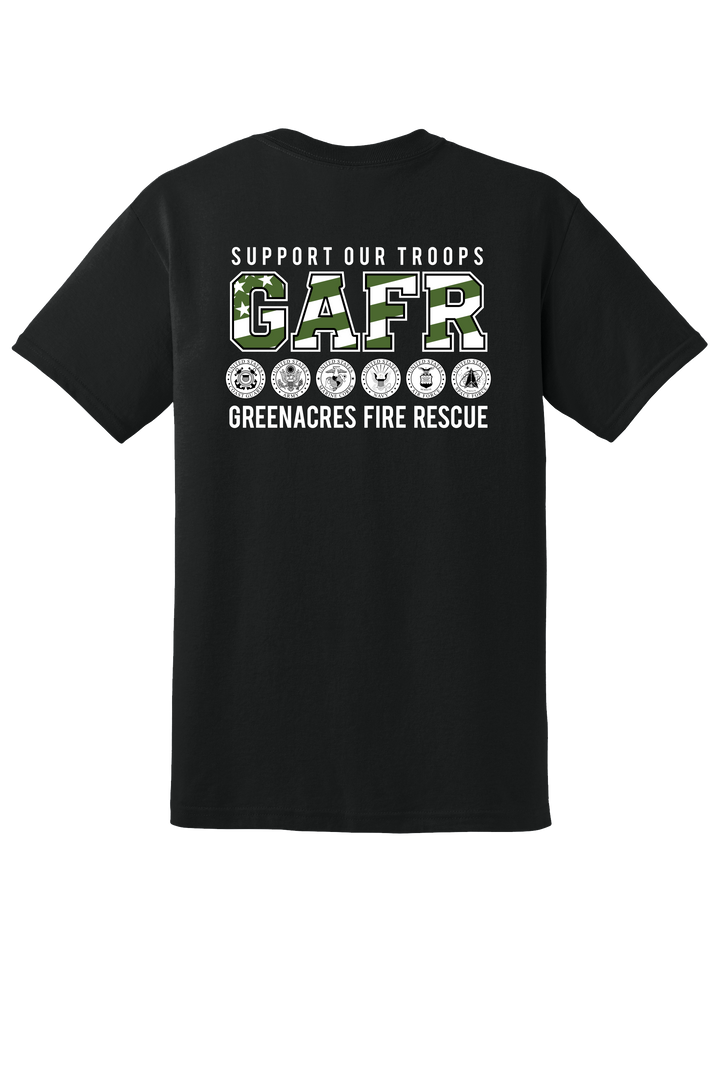 GFR Memorial Day 50/50 DryBlend Short Sleeve Crew Neck Black