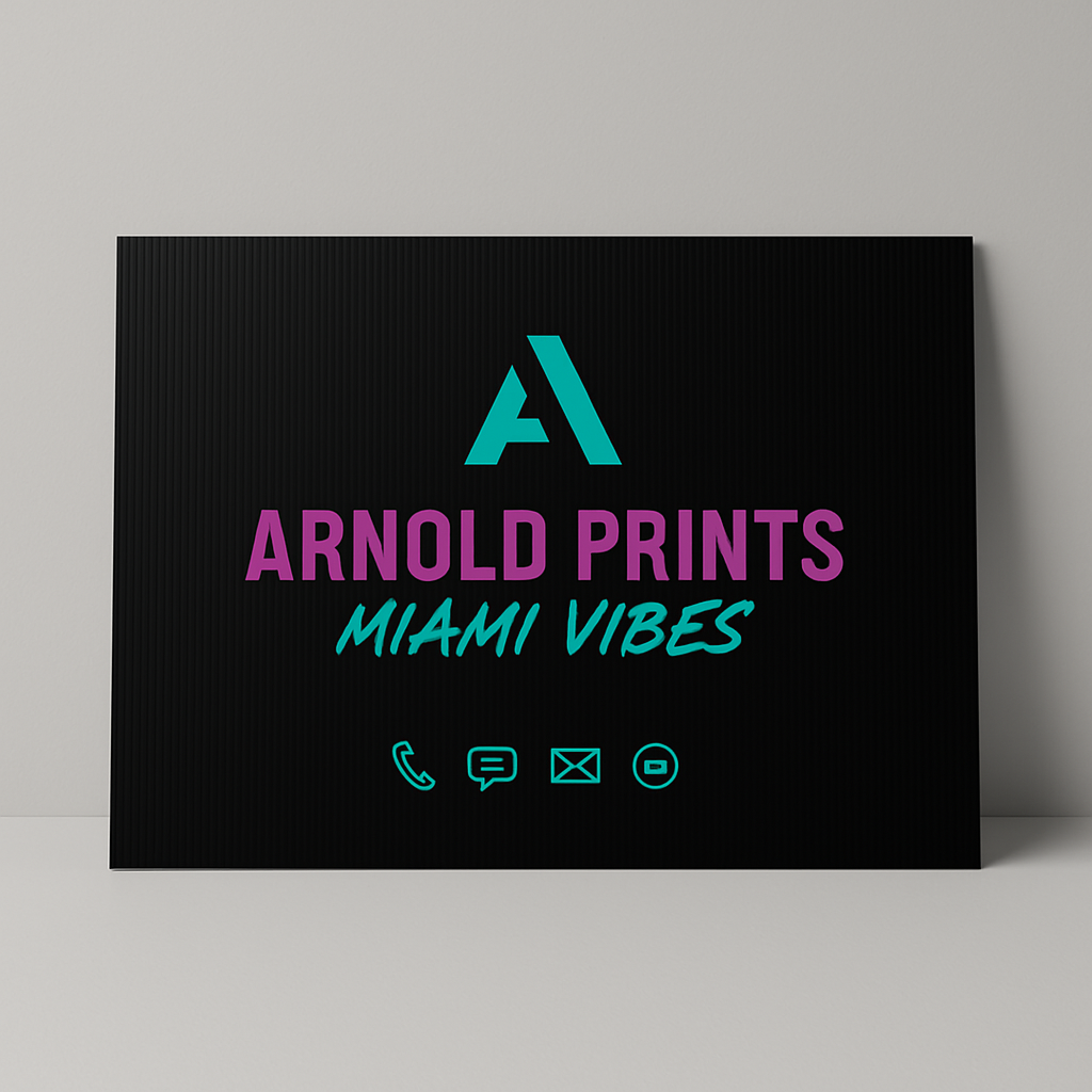 Yard Sign with Stakes 18X24 4MM Corrugated