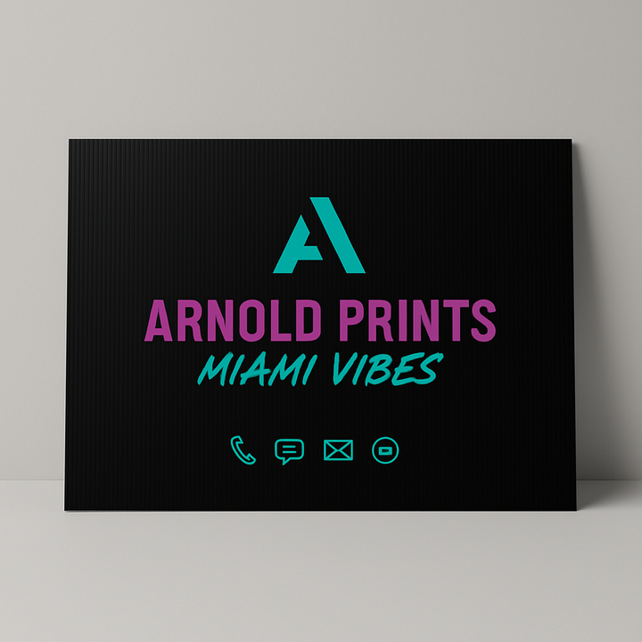 Yard Sign with Stakes 18X24 4MM Corrugated