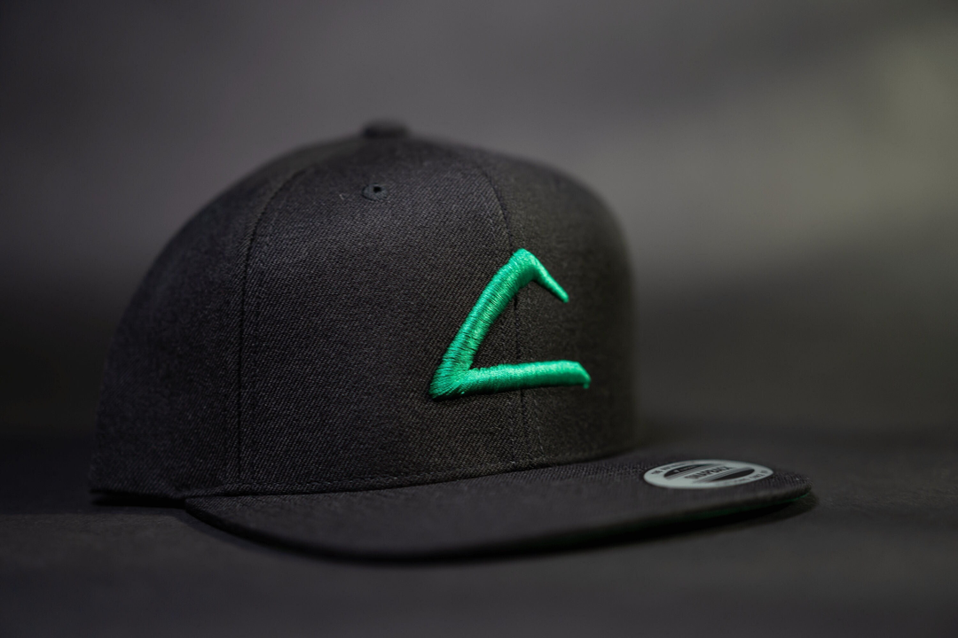 Pokemon Inspired Black Ash Ketchum Twill Snapback Flatbill Hat with 3D Puff Embroidery | AP