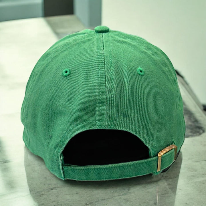 Luigi hat L Puff embroidery with D slider soft twill cap 47 Green Dad Cap | Cosplay anime cap