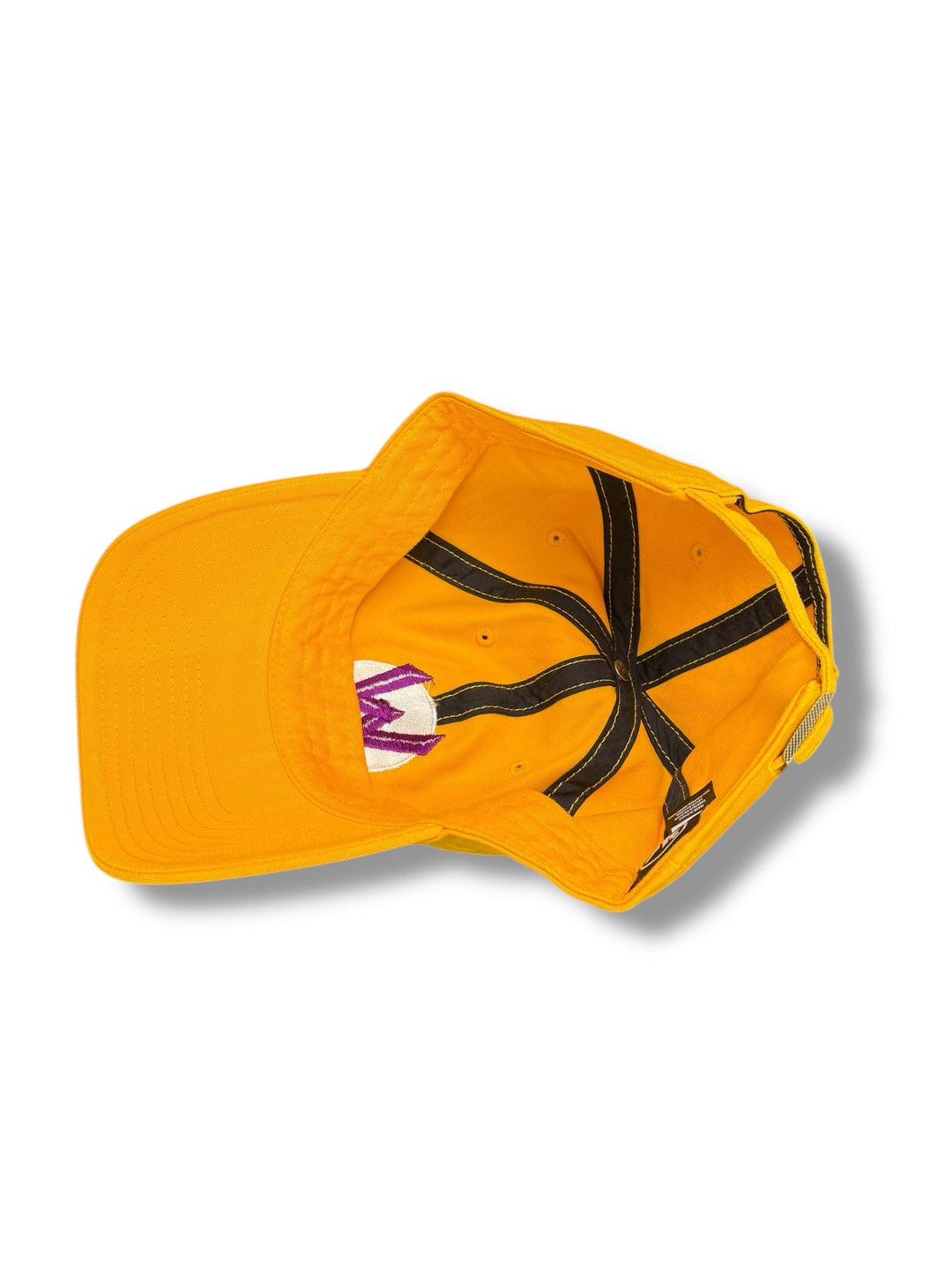 Wario  W Puff Yellow D slider soft twill cap 47 Dad Cap