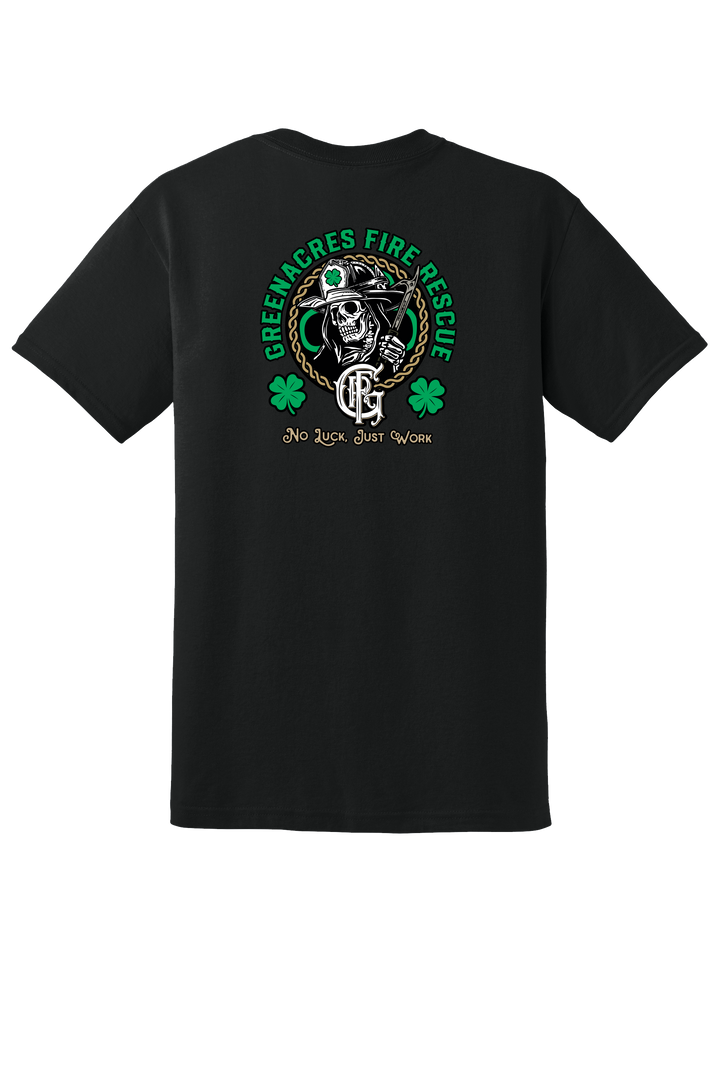 GFR St. Patrick's Day Gildan DryBlend 50/50 Short Sleeve Crew Neck Black