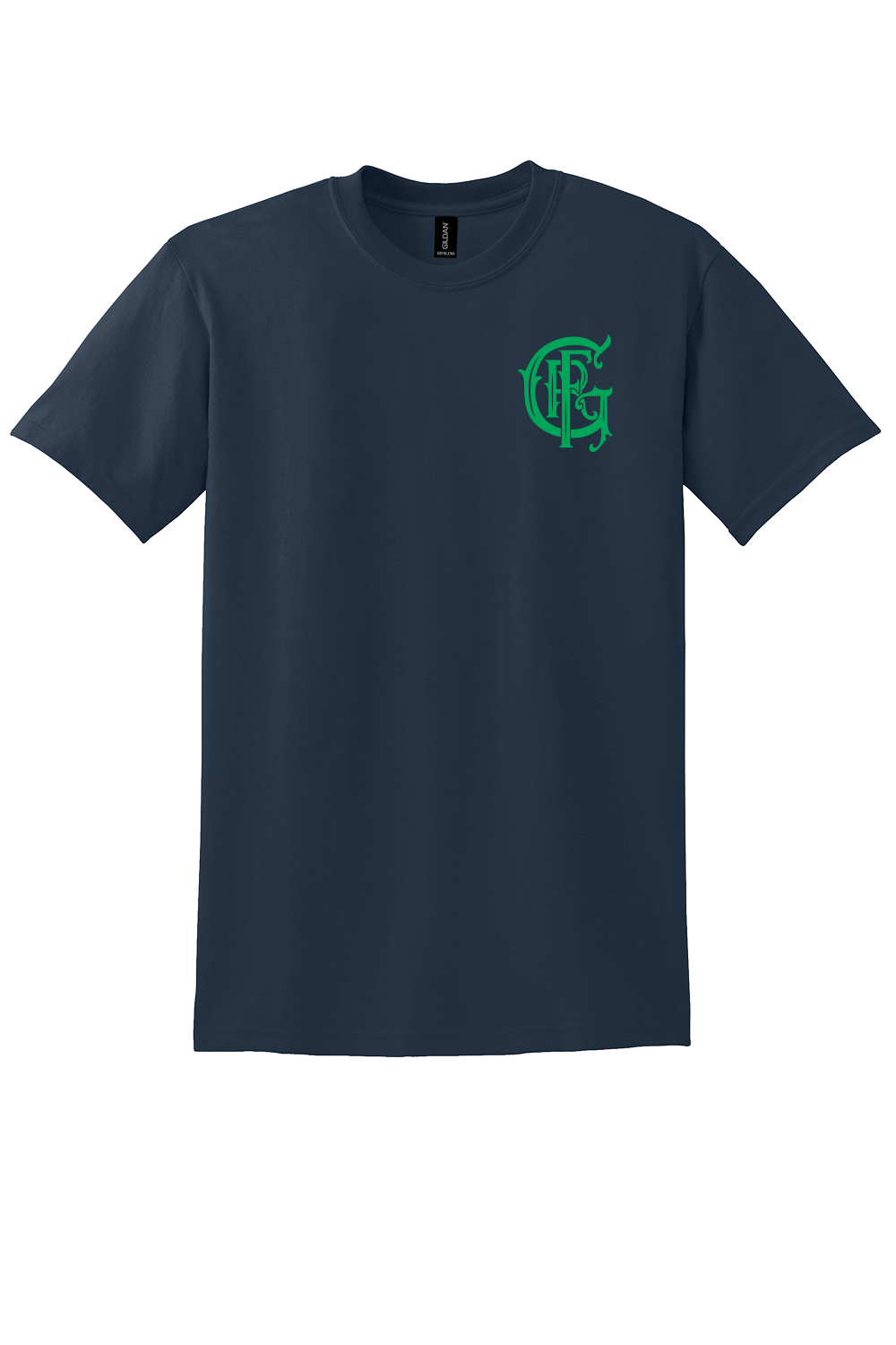 GFR St. Patrick's Day Gildan DryBlend 50/50 Short Sleeve Crew Neck Navy