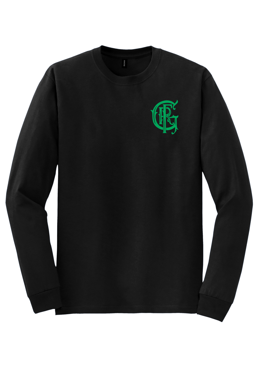 GFR St. Patrick's Day Gildan DryBlend 50/50 Long Sleeve Crew Neck Black