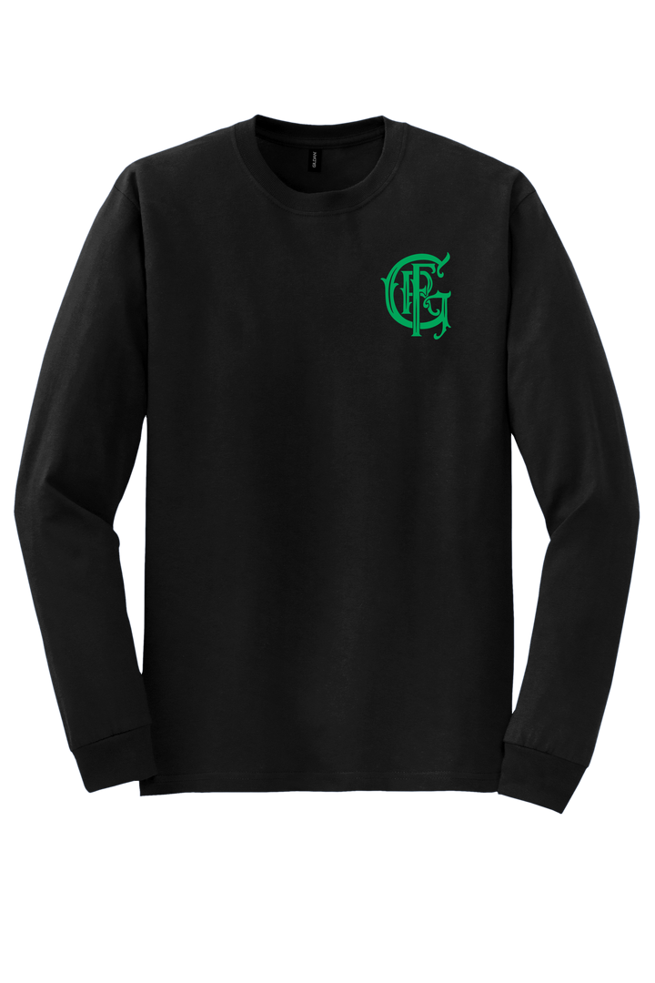 GFR St. Patrick's Day Gildan DryBlend 50/50 Long Sleeve Crew Neck Black