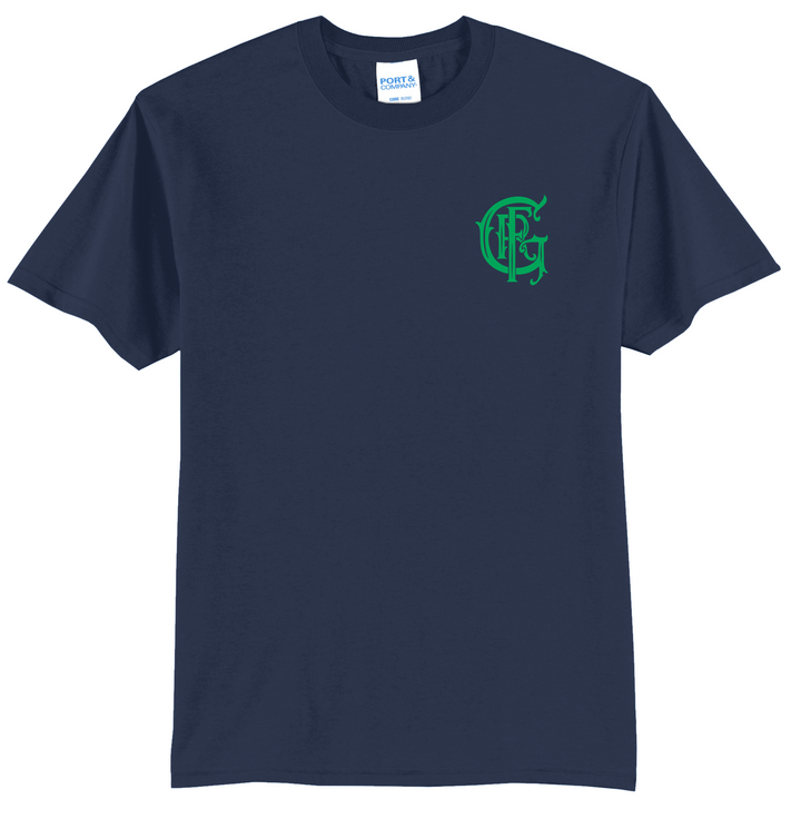 GFR St. Patrick's Day Gildan DryBlend 50/50 Short Sleeve Crew Neck Navy