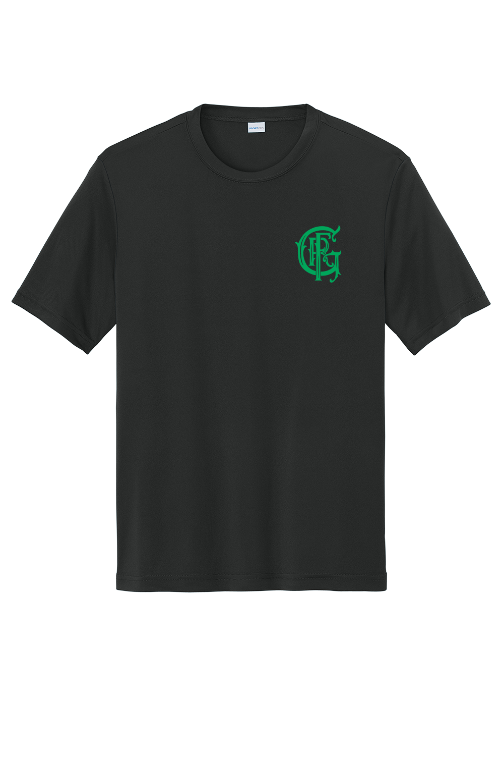 GFR St. Patrick's Day Sport-Tek 100% Poly Moisture Wicking Short Sleeve Crew Neck Black