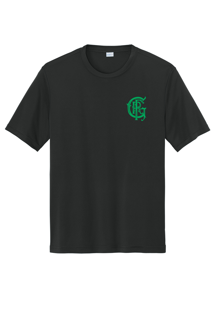 GFR St. Patrick's Day Sport-Tek 100% Poly Moisture Wicking Short Sleeve Crew Neck Black
